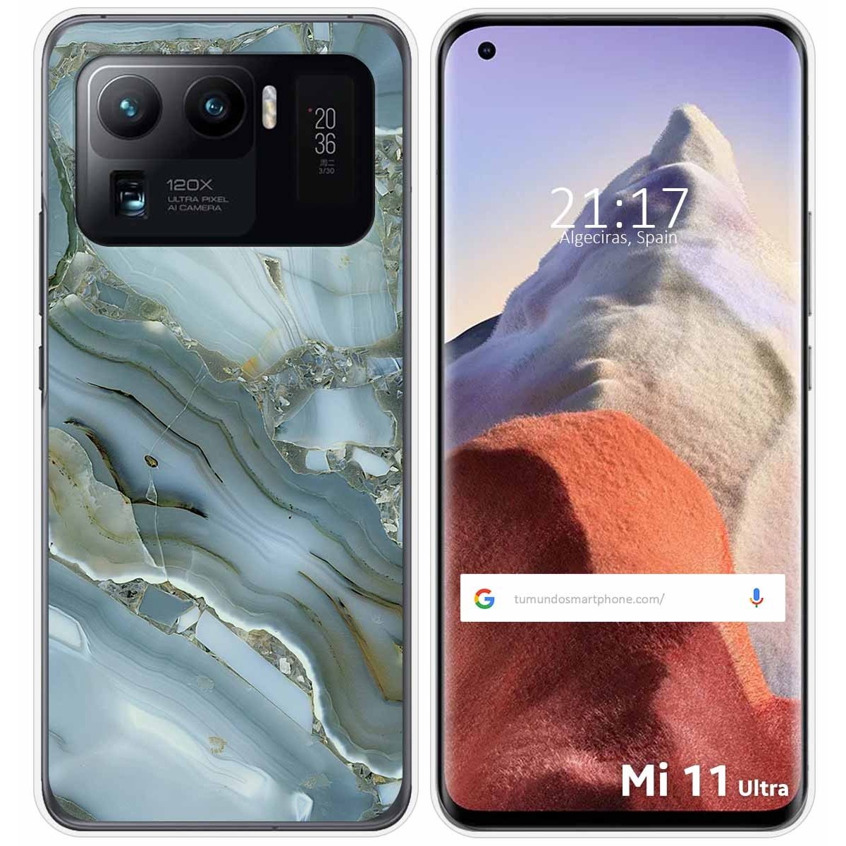 Funda Gel Tpu para Xiaomi Mi 11 Ultra 5G diseño Mármol 09 Dibujos