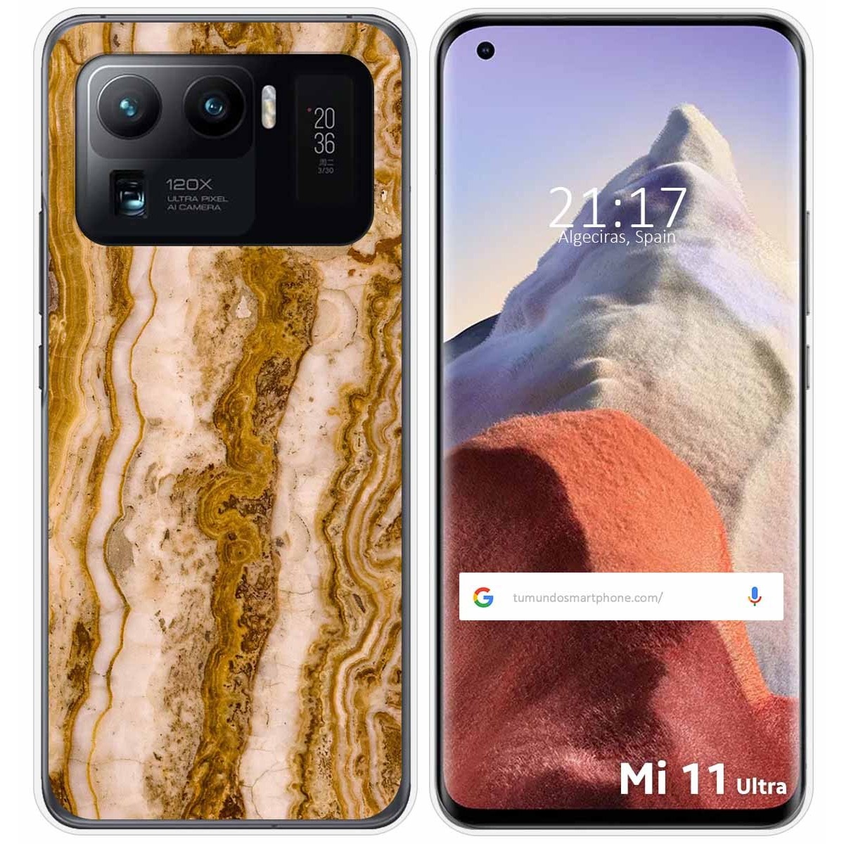 Funda Gel Tpu para Xiaomi Mi 11 Ultra 5G diseño Mármol 10 Dibujos