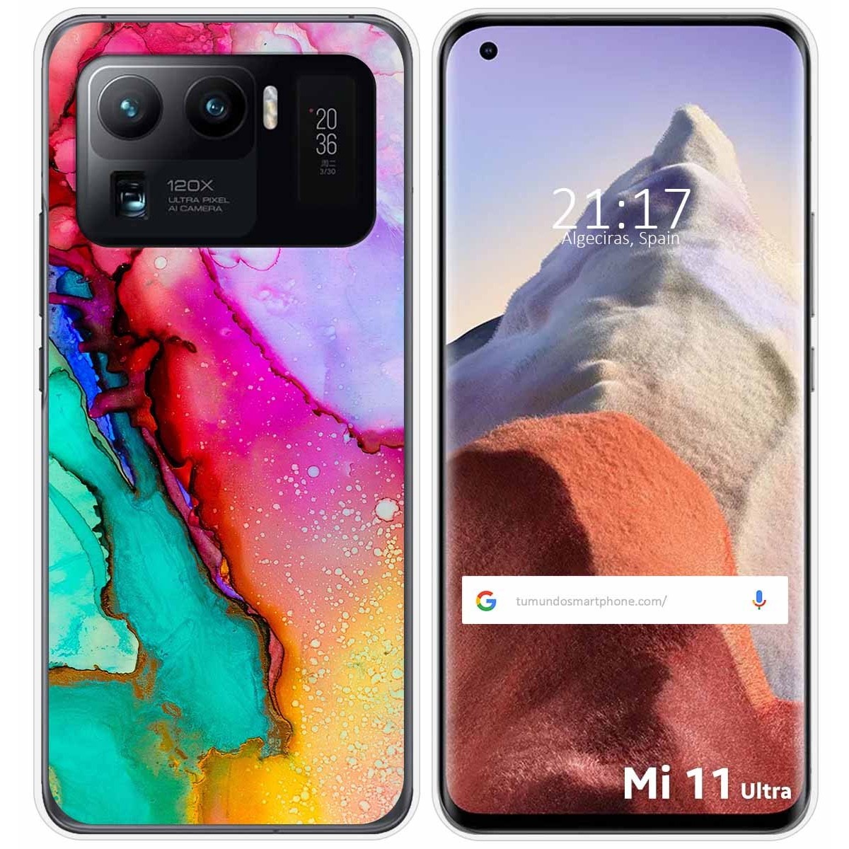 Funda Gel Tpu para Xiaomi Mi 11 Ultra 5G diseño Mármol 15 Dibujos