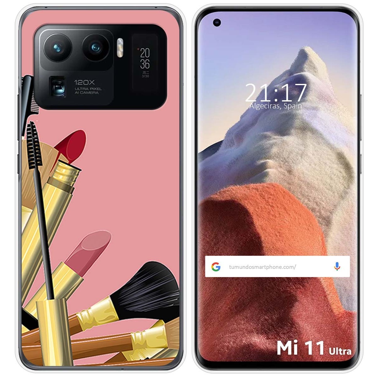 Funda Gel Tpu para Xiaomi Mi 11 Ultra 5G diseño Brochas Dibujos