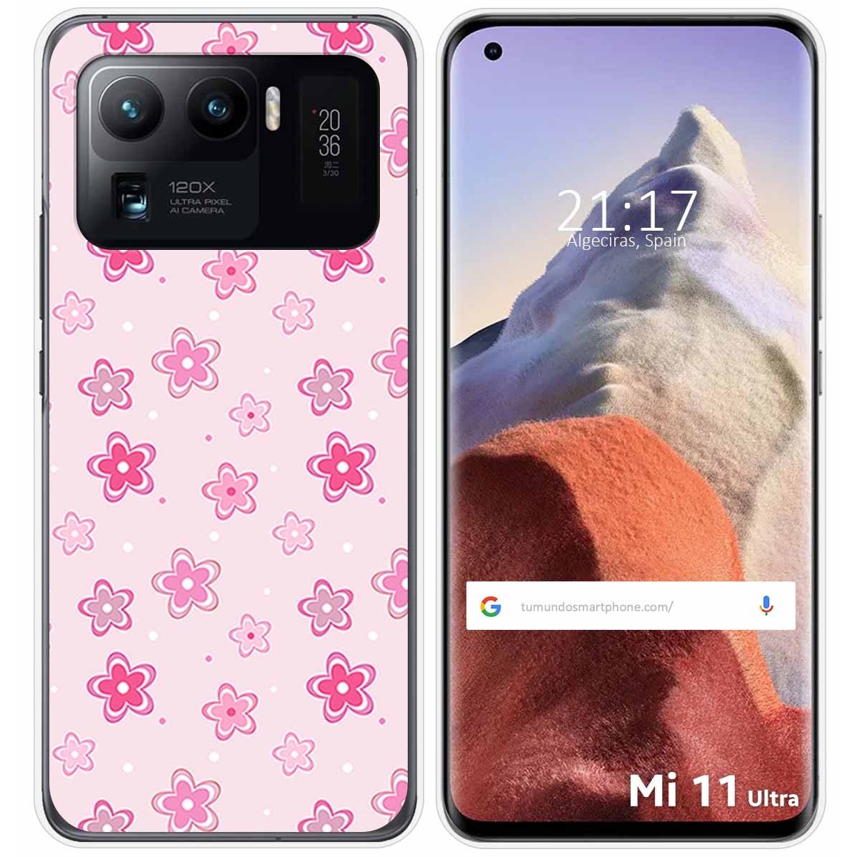 Funda Gel Tpu para Xiaomi Mi 11 Ultra 5G diseño Flores Dibujos