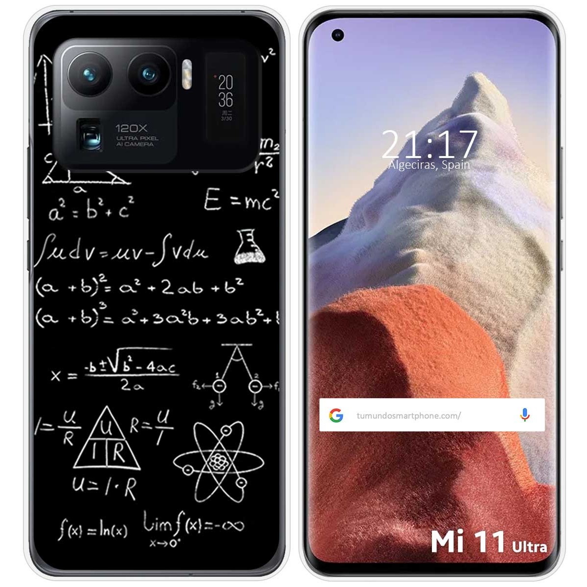 Funda Gel Tpu para Xiaomi Mi 11 Ultra 5G diseño Formulas Dibujos