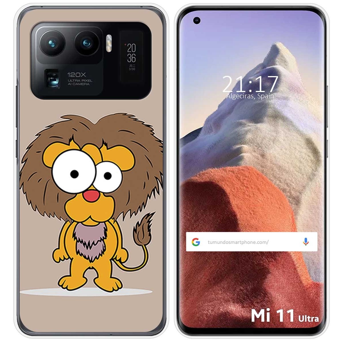 Funda Gel Tpu para Xiaomi Mi 11 Ultra 5G diseño Leon Dibujos