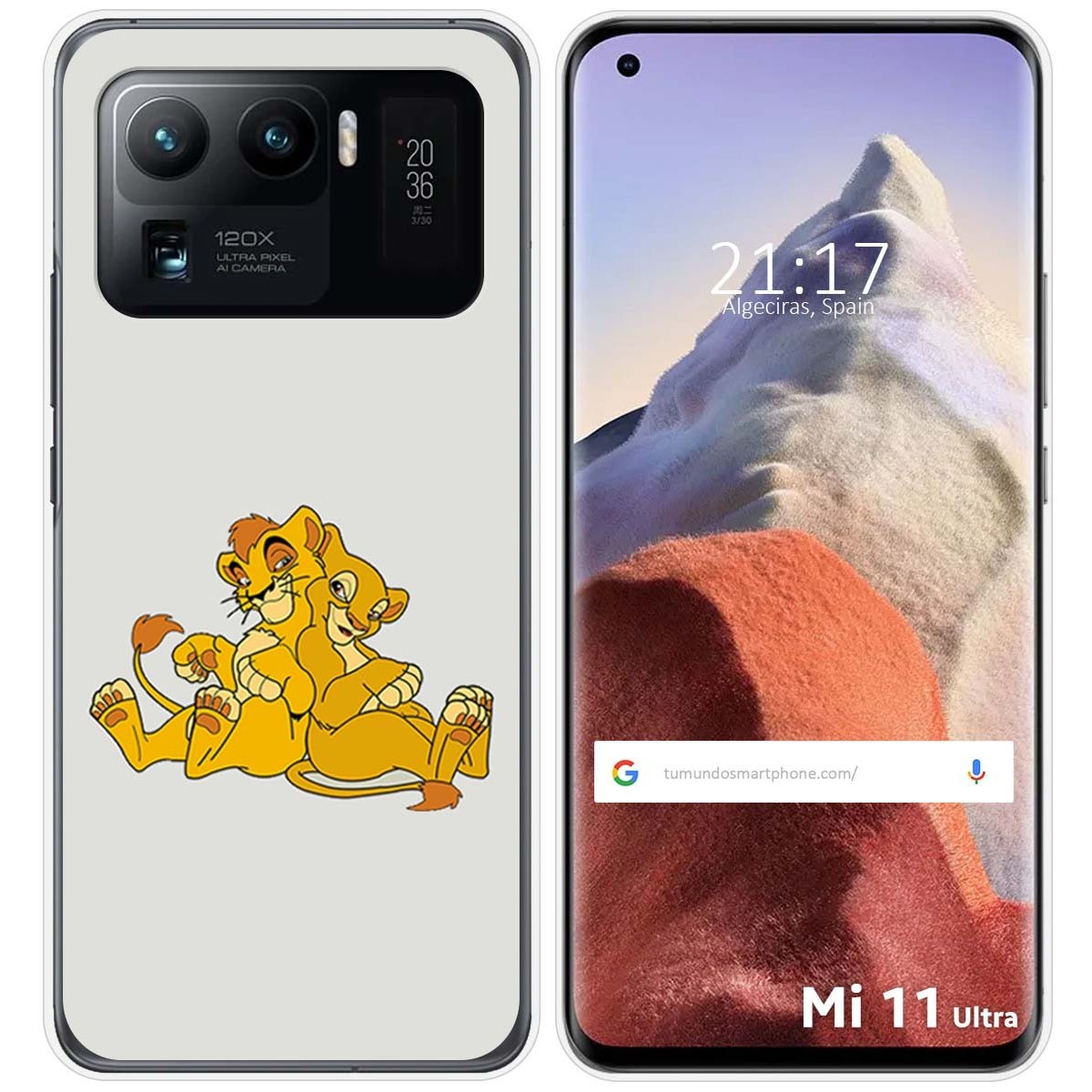 Funda Gel Tpu para Xiaomi Mi 11 Ultra 5G diseño Leones Dibujos