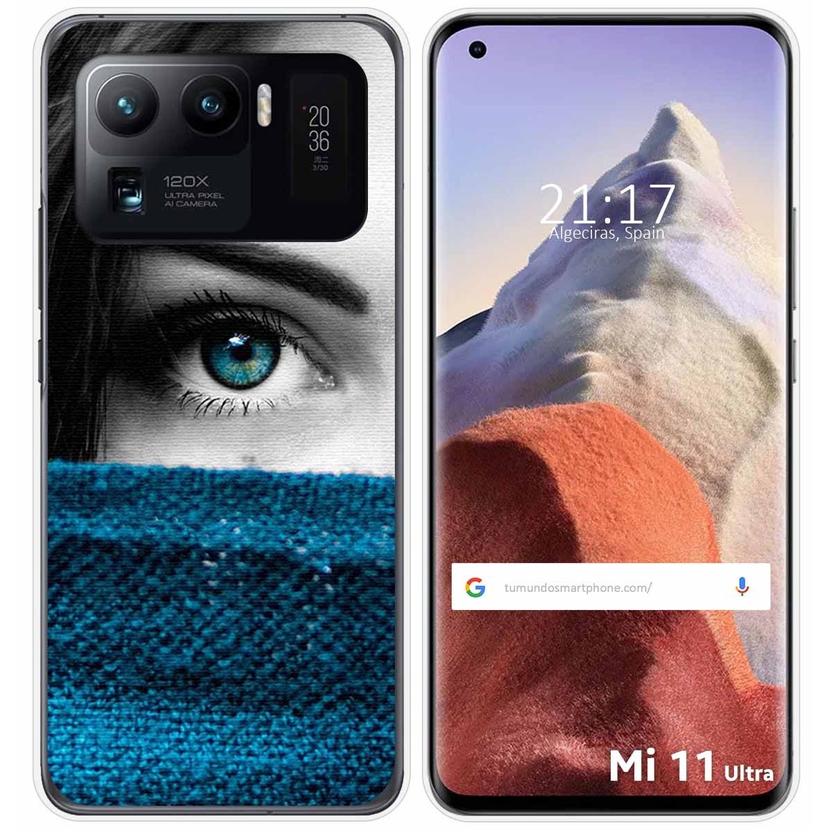 Funda Gel Tpu para Xiaomi Mi 11 Ultra 5G diseño Ojo Dibujos