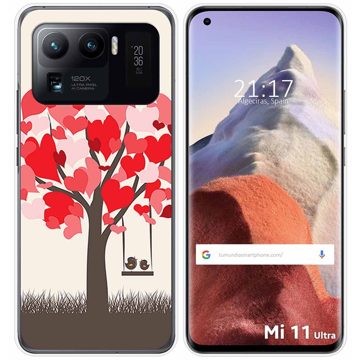 Funda Gel Tpu para Xiaomi Mi 11 Ultra 5G diseño Pajaritos Dibujos