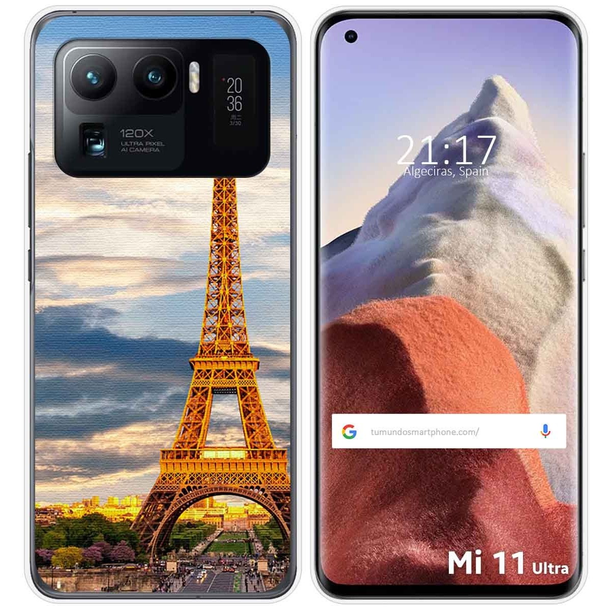 Funda Gel Tpu para Xiaomi Mi 11 Ultra 5G diseño Paris Dibujos