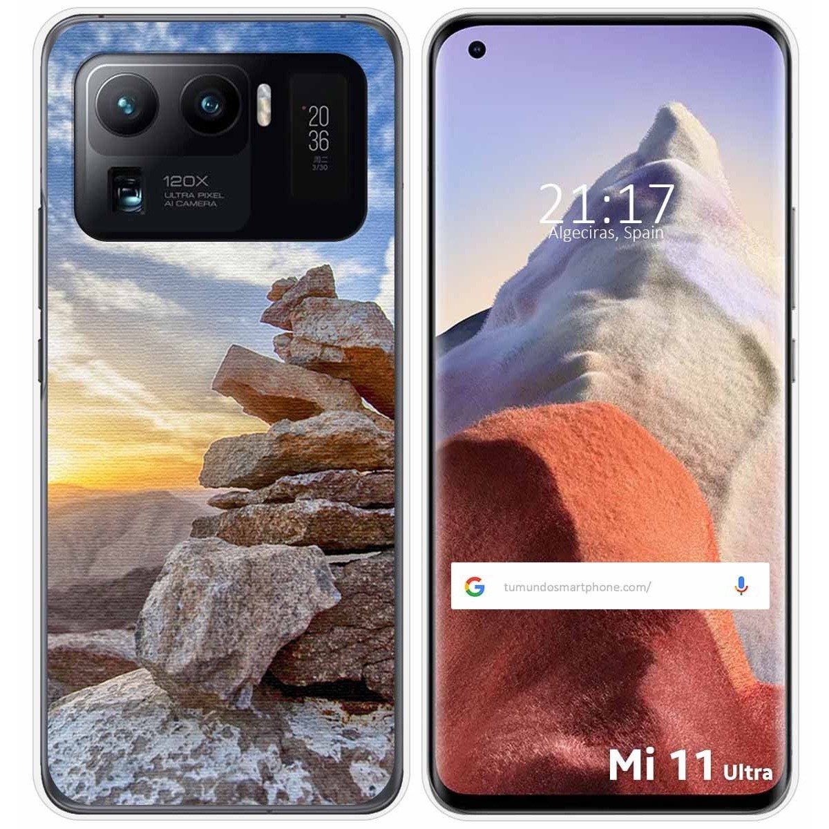 Funda Gel Tpu para Xiaomi Mi 11 Ultra 5G diseño Sunset Dibujos