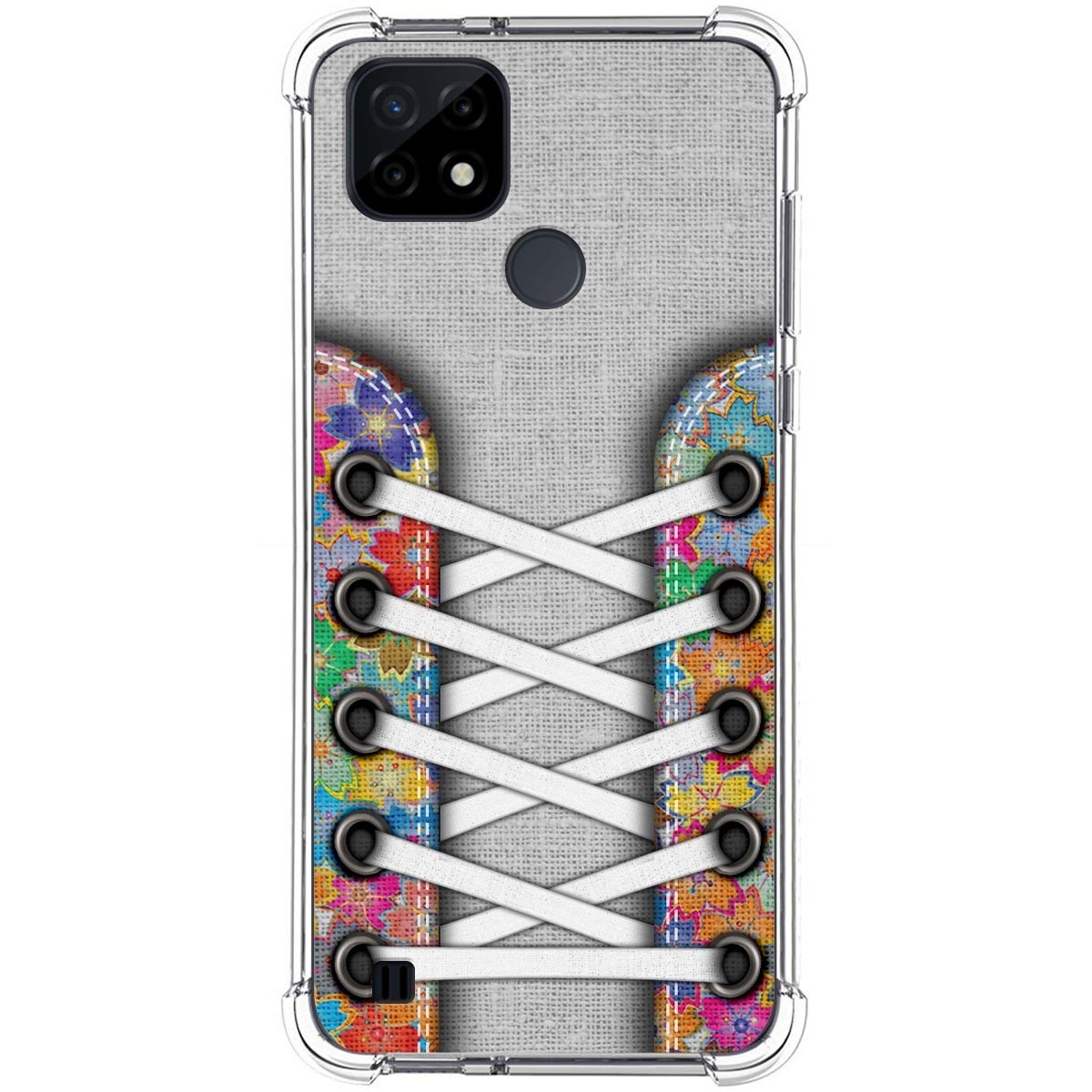 Funda Silicona Antigolpes para Realme C21 diseño Zapatillas 04 Dibujos