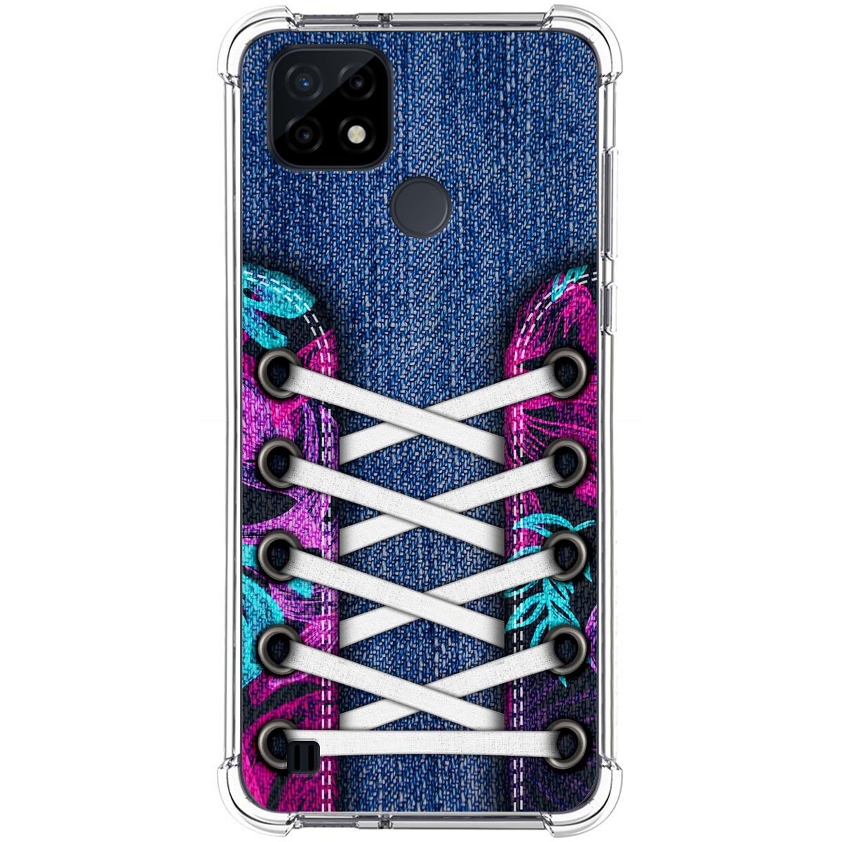 Funda Silicona Antigolpes para Realme C21 diseño Zapatillas 06 Dibujos