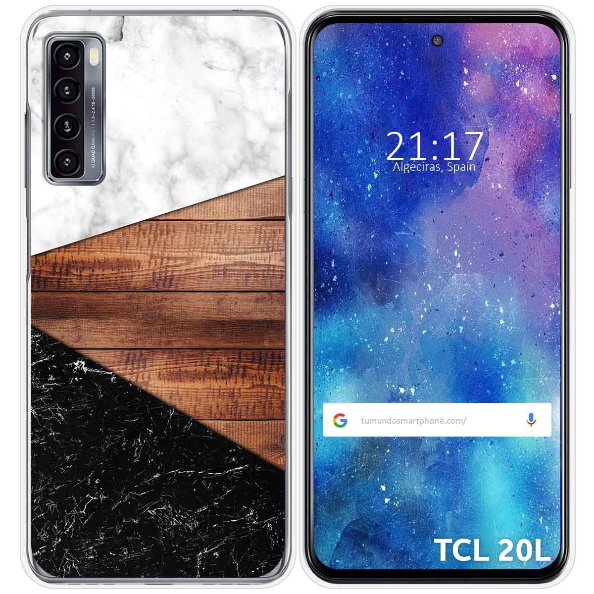 Funda Gel Tpu para TCL 20L / 20L+ diseño Mármol 11 Dibujos