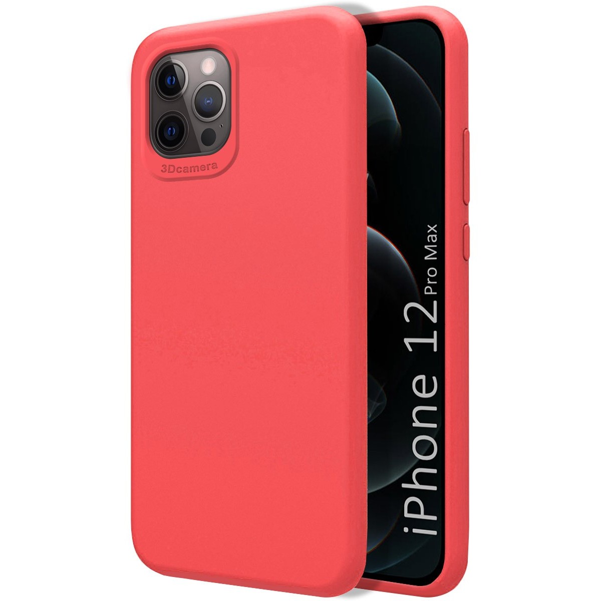 Carcasa iPhone 12 / 12 Pro Silicona Rosa -  - Tecnología para  todos