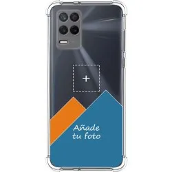 Personaliza tu Funda Silicona AntiGolpes Transparente con tu Fotografía para Realme 8 5G / Narzo 30 5G Dibujo Personalizada