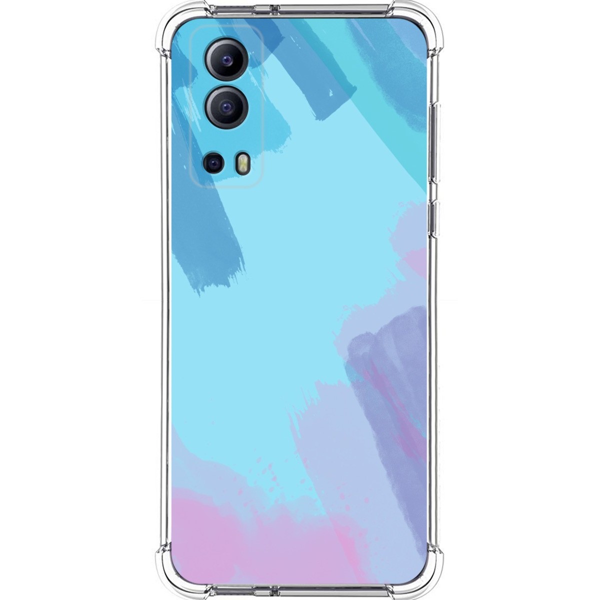 Funda Silicona Antigolpes para Vivo Y52 5G / Y72 5G diseño Acuarela 10 Dibujos