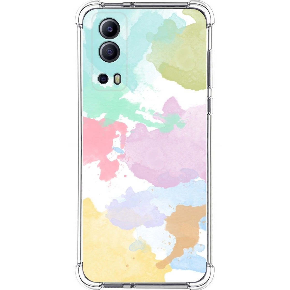 Funda Silicona Antigolpes para Vivo Y52 5G / Y72 5G diseño Acuarela 11 Dibujos