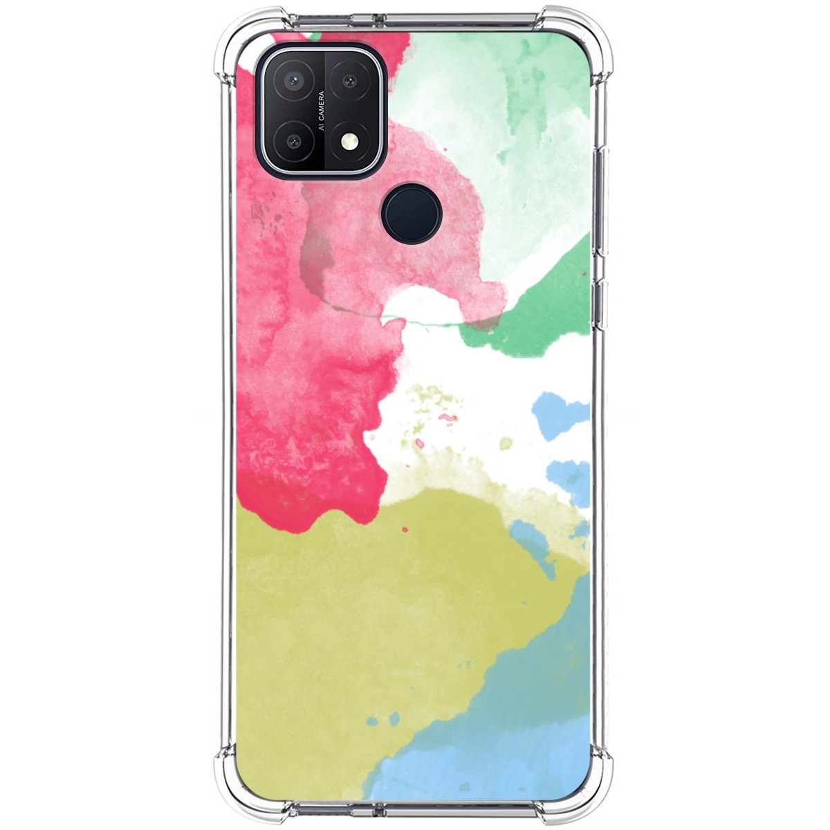 Funda Silicona Antigolpes para Oppo A15 diseño Acuarela 02 Dibujos