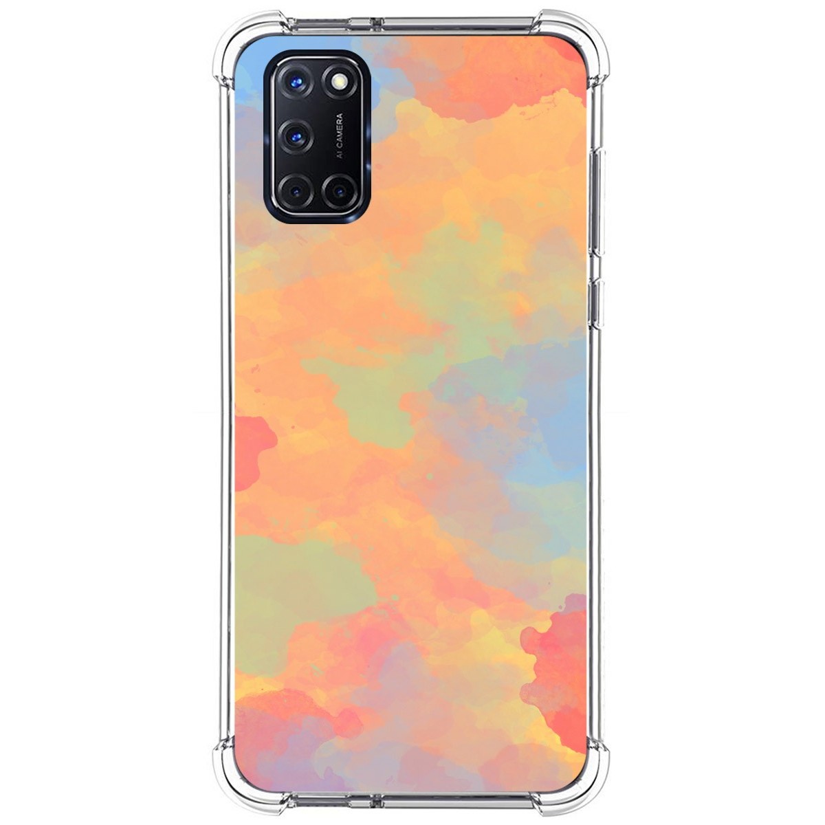 Funda Silicona Antigolpes para Oppo A52 / A72 diseño Acuarela 08 Dibujos