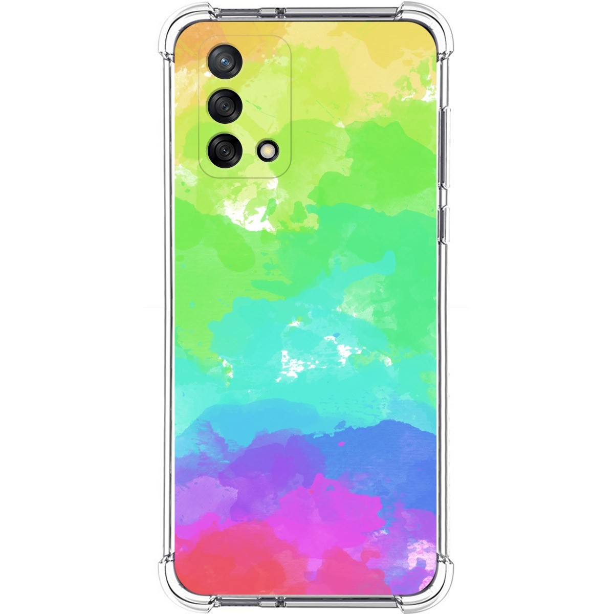 Funda Silicona Antigolpes para Oppo A74 4G diseño Acuarela 03 Dibujos