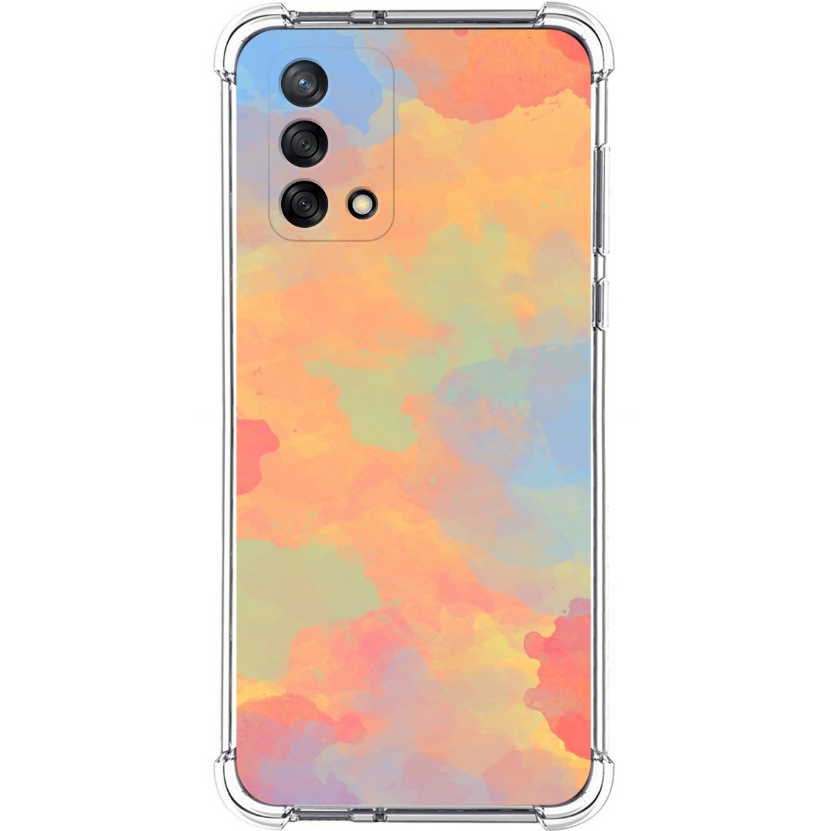 Funda Silicona Antigolpes para Oppo A74 4G diseño Acuarela 08 Dibujos