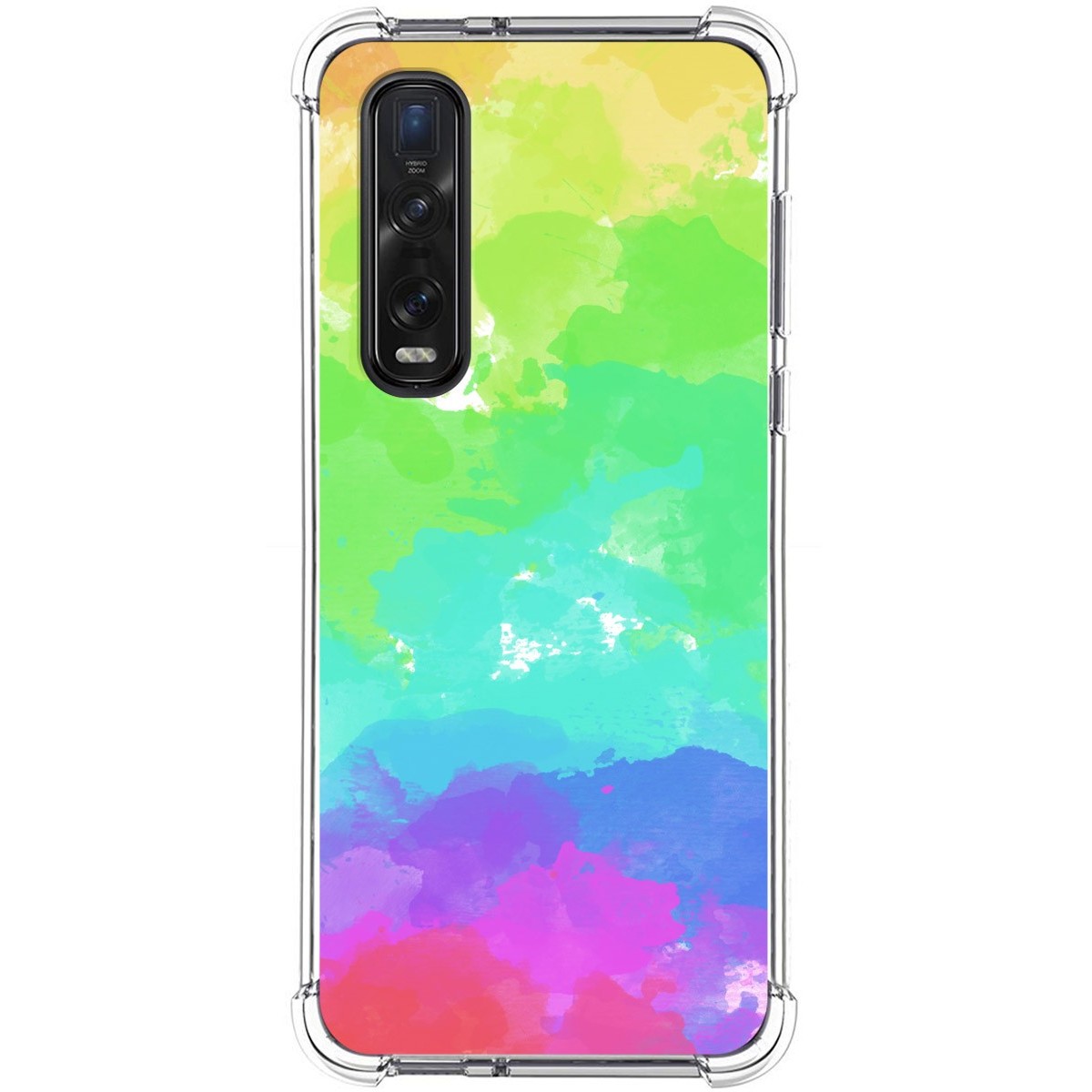 Funda Silicona Antigolpes para Oppo Find X2 Pro diseño Acuarela 03 Dibujos