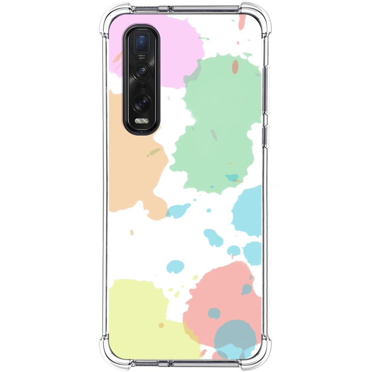 Funda Silicona Antigolpes para Oppo Find X2 Pro diseño Acuarela 05 Dibujos