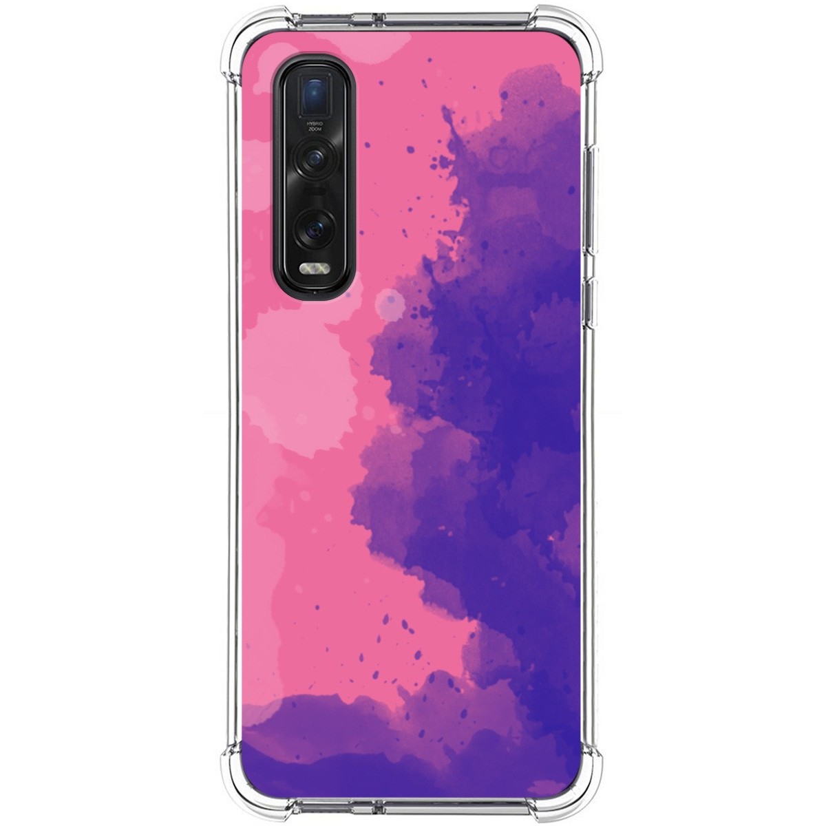 Funda Silicona Antigolpes para Oppo Find X2 Pro diseño Acuarela 07 Dibujos