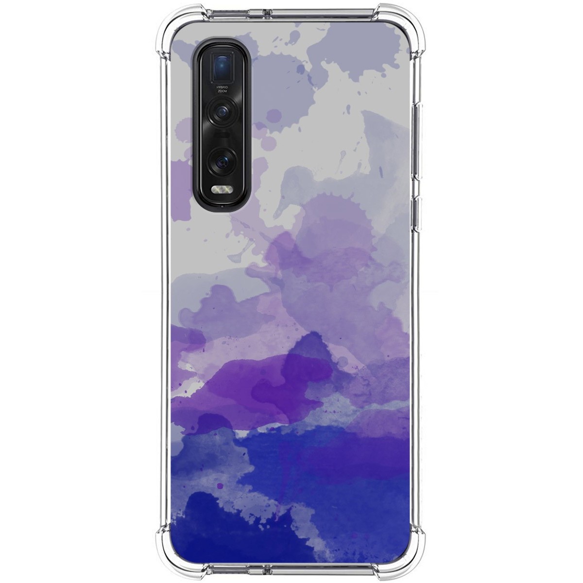 Funda Silicona Antigolpes para Oppo Find X2 Pro diseño Acuarela 09 Dibujos