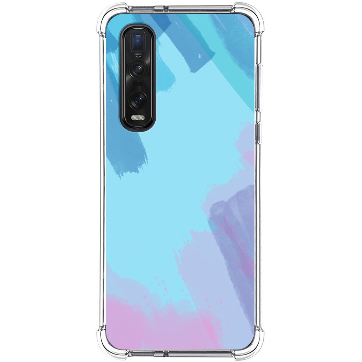 Funda Silicona Antigolpes para Oppo Find X2 Pro diseño Acuarela 10 Dibujos