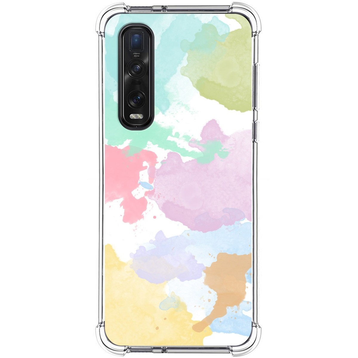 Funda Silicona Antigolpes para Oppo Find X2 Pro diseño Acuarela 11 Dibujos