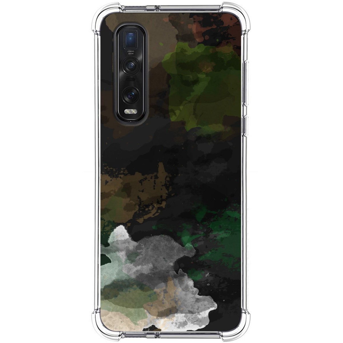 Funda Silicona Antigolpes para Oppo Find X2 Pro diseño Acuarela 12 Dibujos