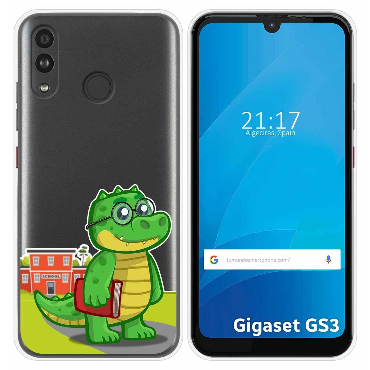 Funda Silicona Transparente para Gigaset GS3 diseño Coco Dibujos