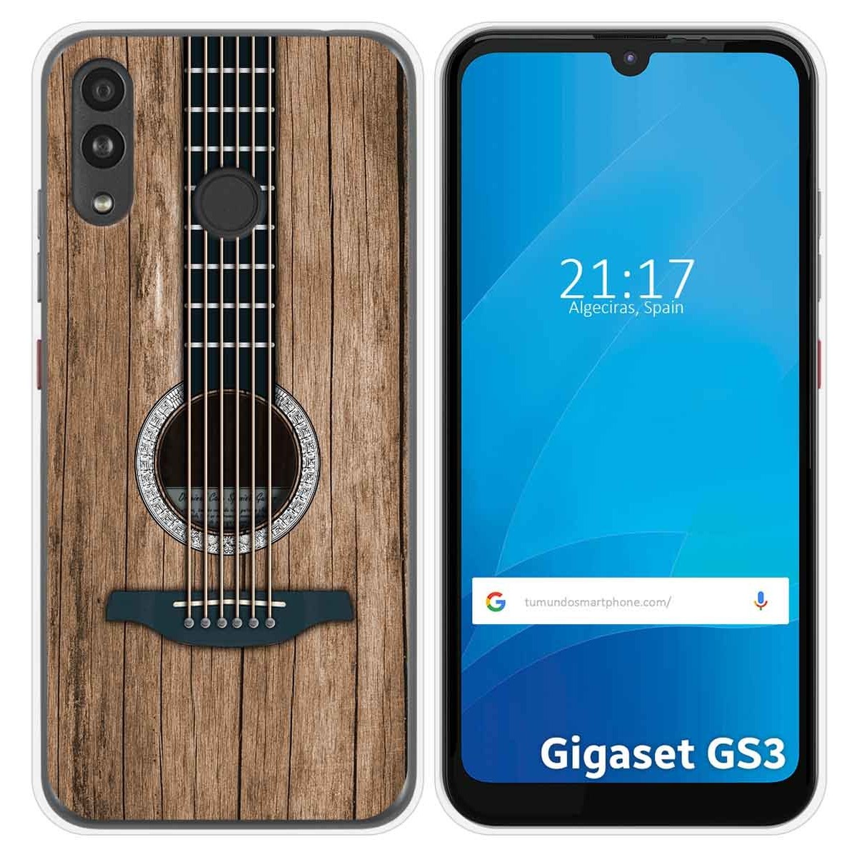 Funda Silicona para Gigaset GS3 diseño Madera 11 Dibujos