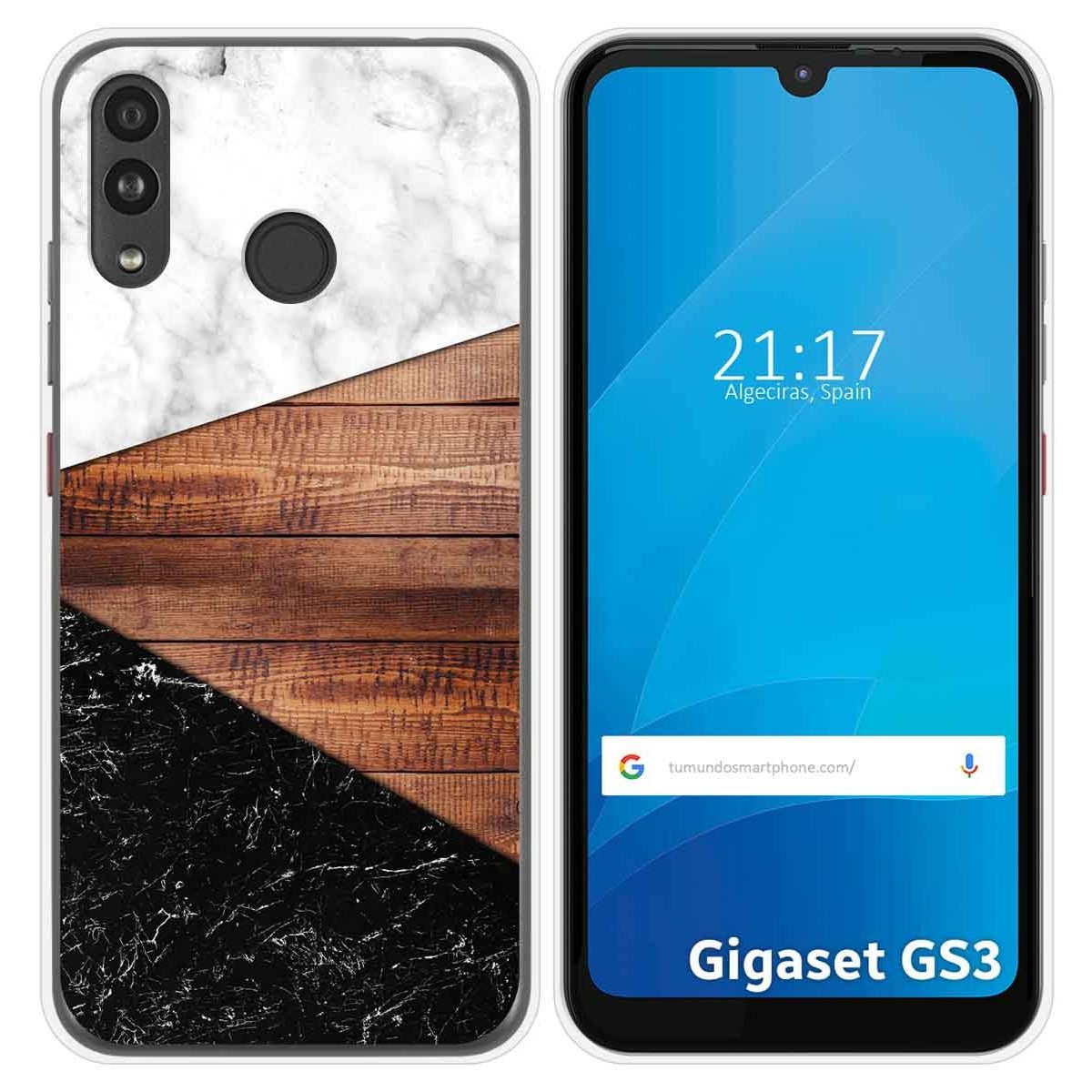 Funda Silicona para Gigaset GS3 diseño Mármol 11 Dibujos