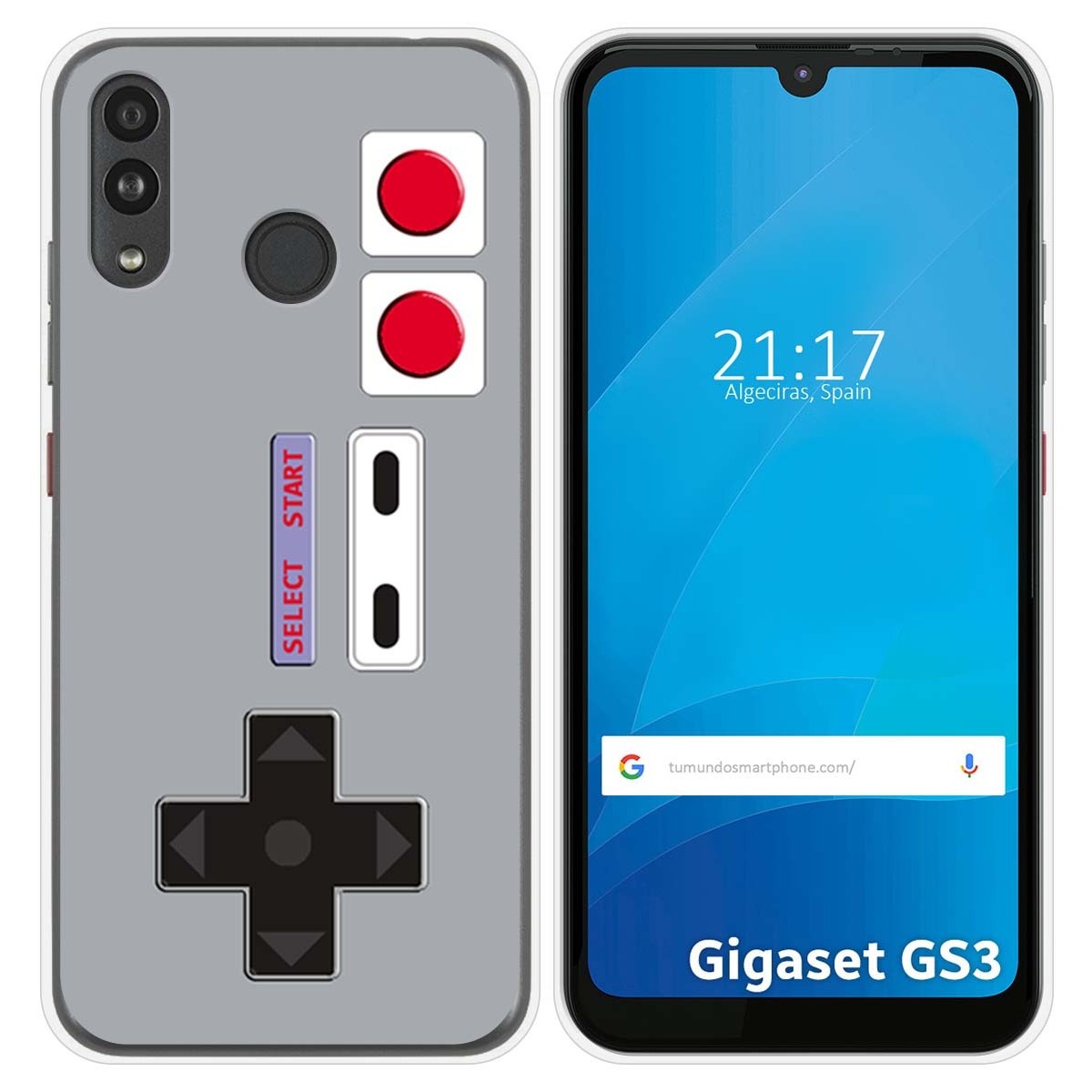 Funda Silicona para Gigaset GS3 diseño Consola Dibujos