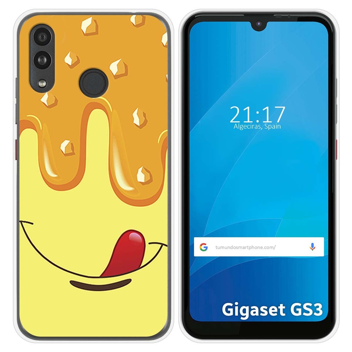 Funda Silicona para Gigaset GS3 diseño Helado Vainilla Dibujos