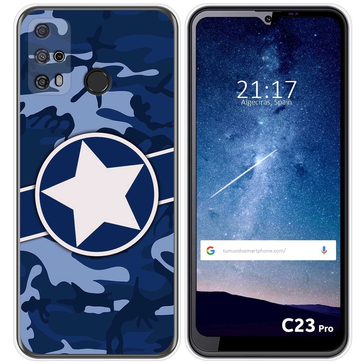 Funda Silicona para Oukitel C23 Pro diseño Camuflaje 03 Dibujos