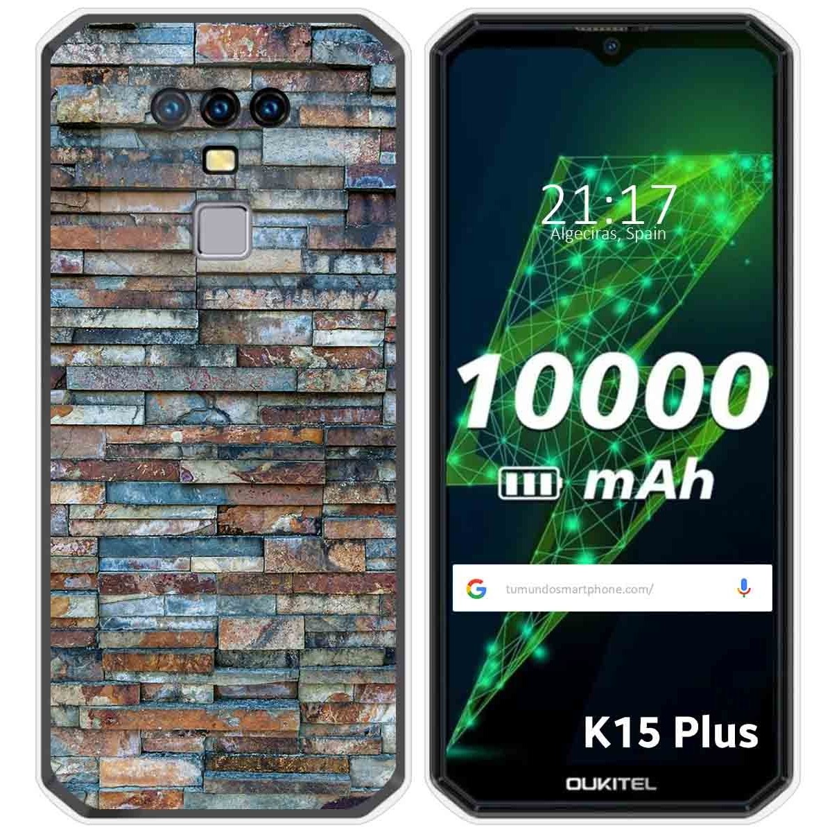 Funda Silicona para Oukitel K15 Plus diseño Ladrillo 05 Dibujos