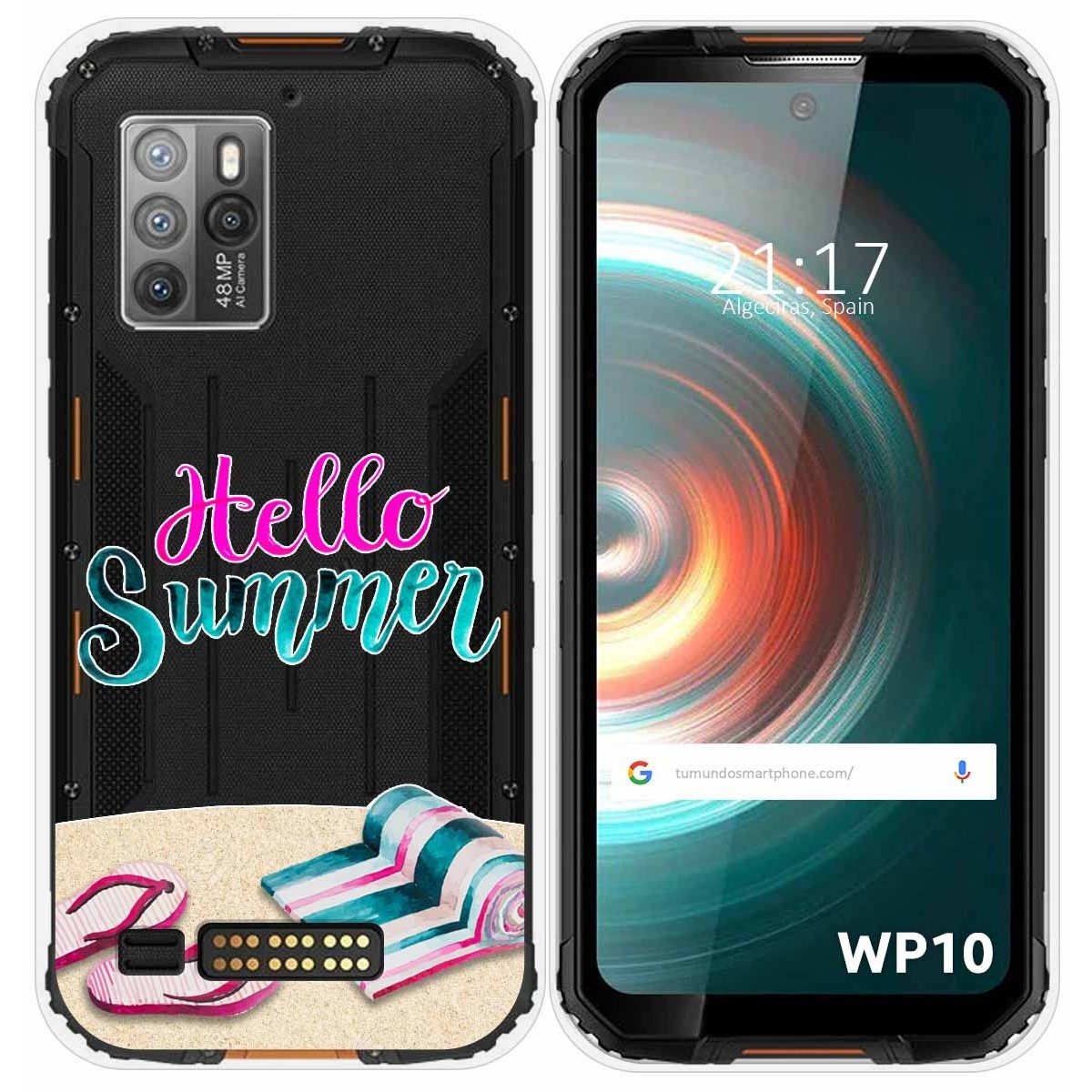 Funda Silicona Transparente para Oukitel WP10 diseño Summer Dibujos