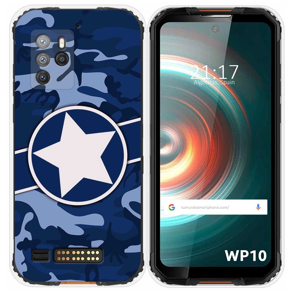 Funda Silicona para Oukitel WP10 diseño Camuflaje 03 Dibujos