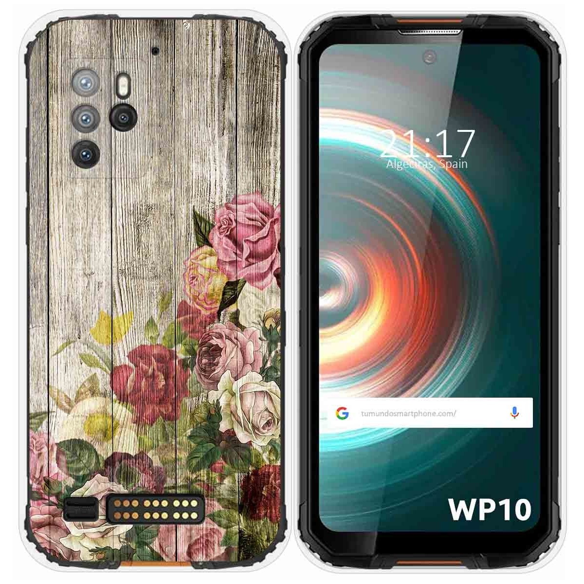 Funda Silicona para Oukitel WP10 diseño Madera 08 Dibujos