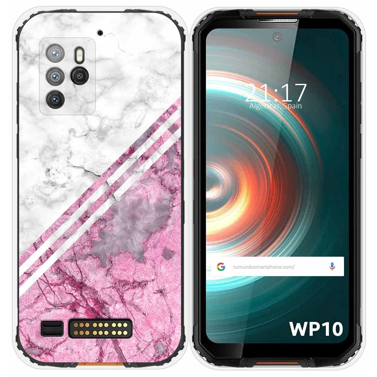 Funda Silicona para Oukitel WP10 diseño Mármol 03 Dibujos