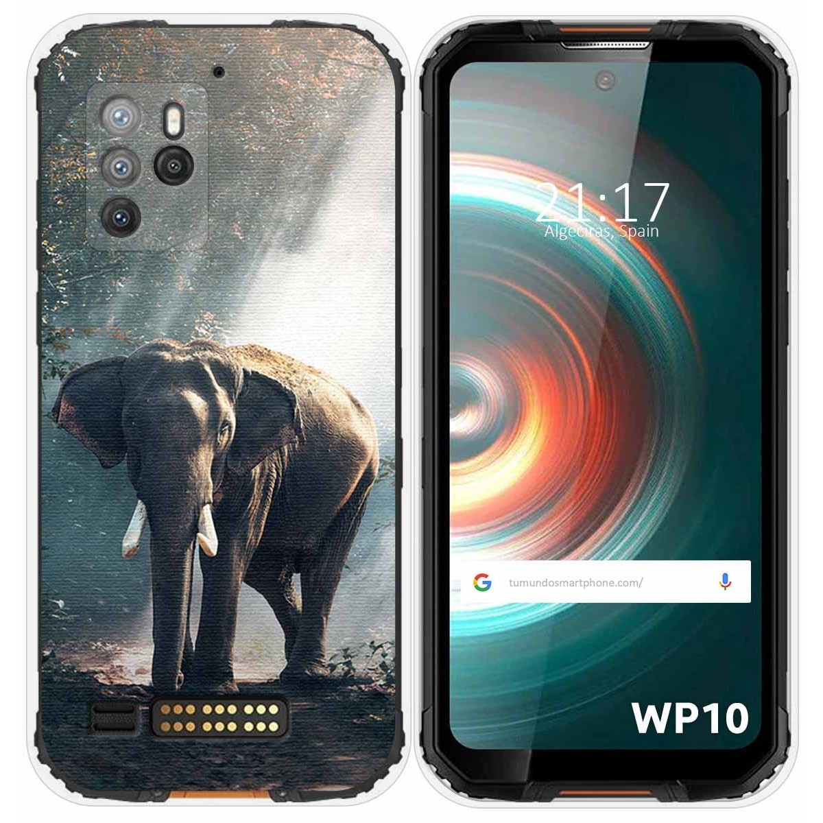 Funda Silicona para Oukitel WP10 diseño Elefante Dibujos