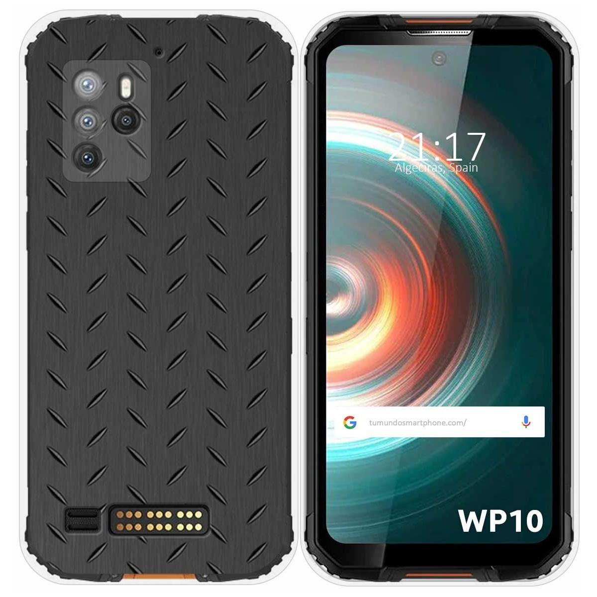 Funda Silicona para Oukitel WP10 diseño Metal Dibujos