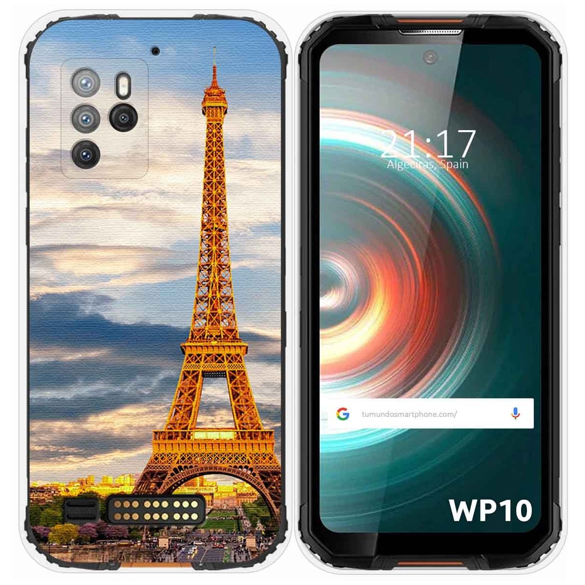 Funda Silicona para Oukitel WP10 diseño Paris Dibujos