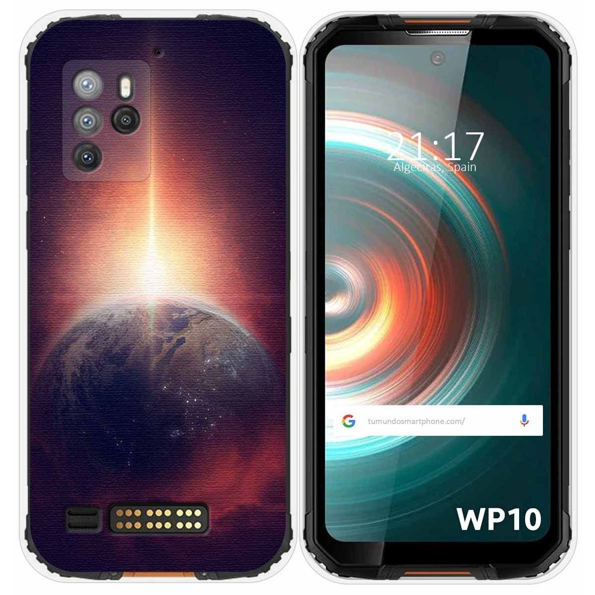 Funda Silicona para Oukitel WP10 diseño Tierra Dibujos