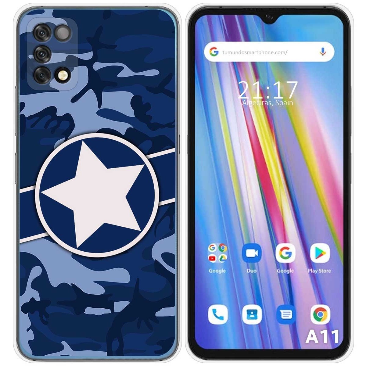 Funda Silicona para Umidigi A11 diseño Camuflaje 03 Dibujos