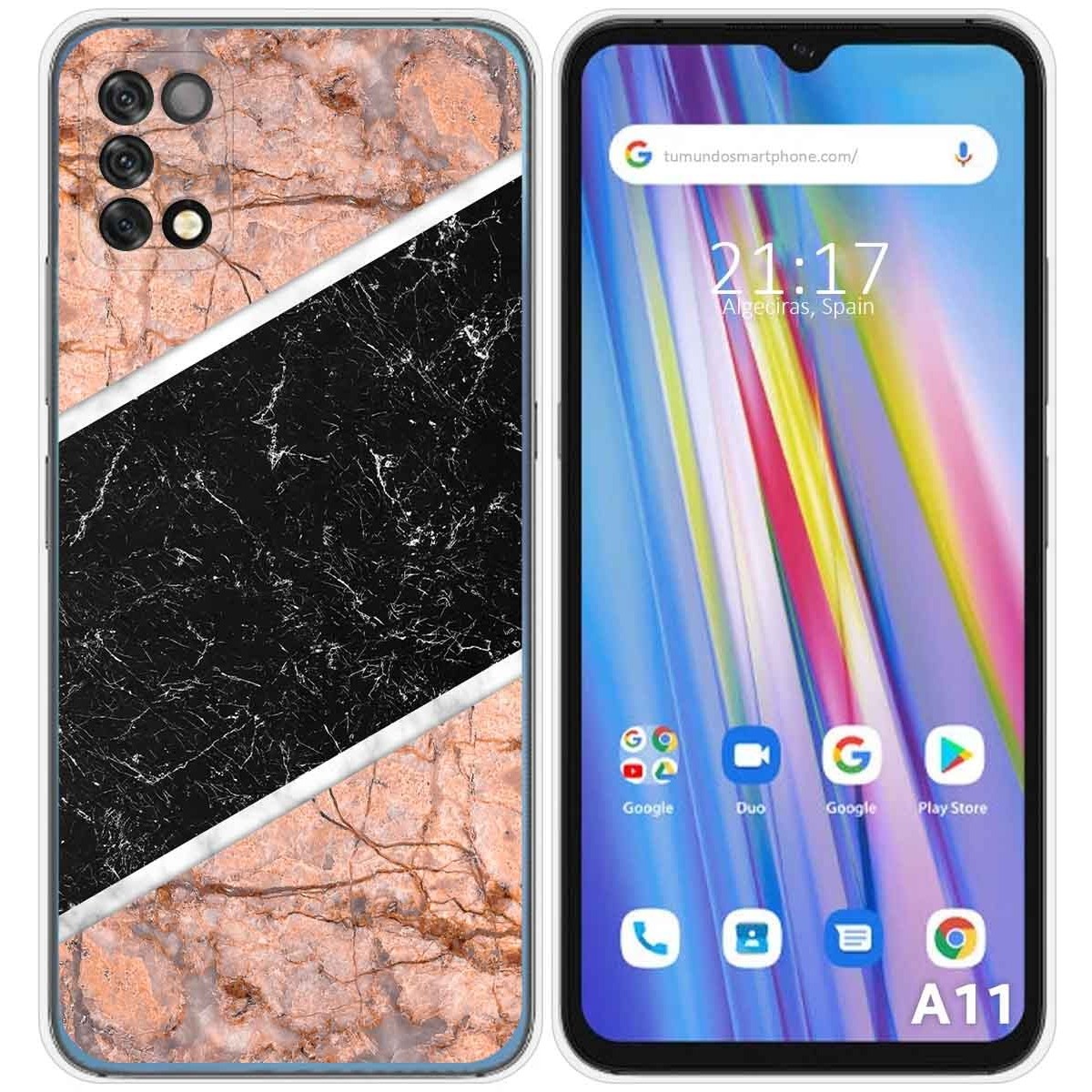 Funda Silicona para Umidigi A11 diseño Mármol 07 Dibujos