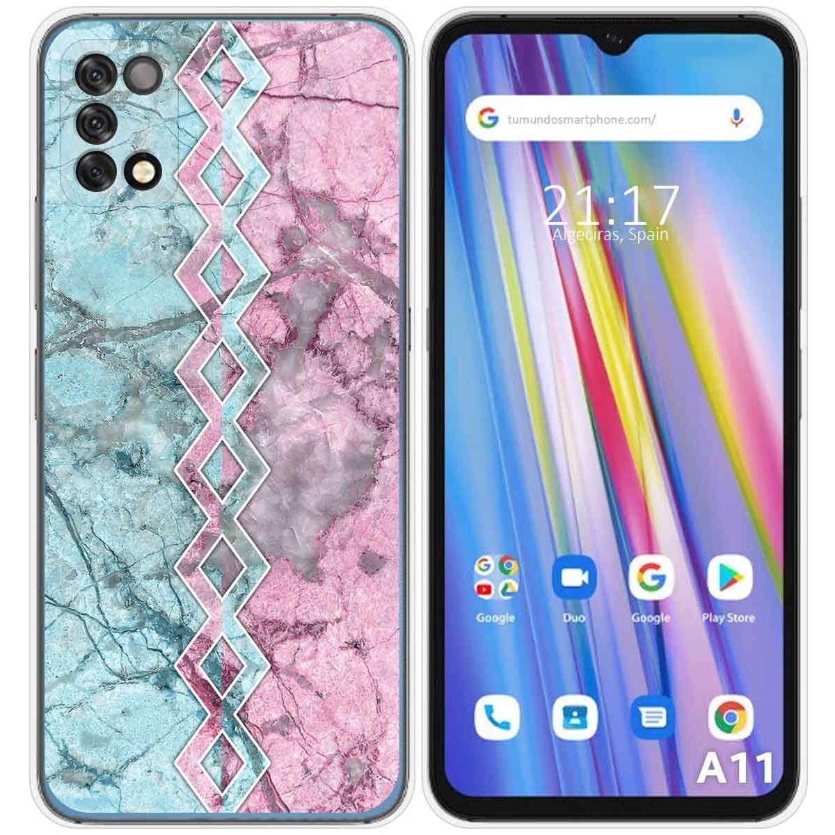 Funda Silicona para Umidigi A11 diseño Mármol 08 Dibujos