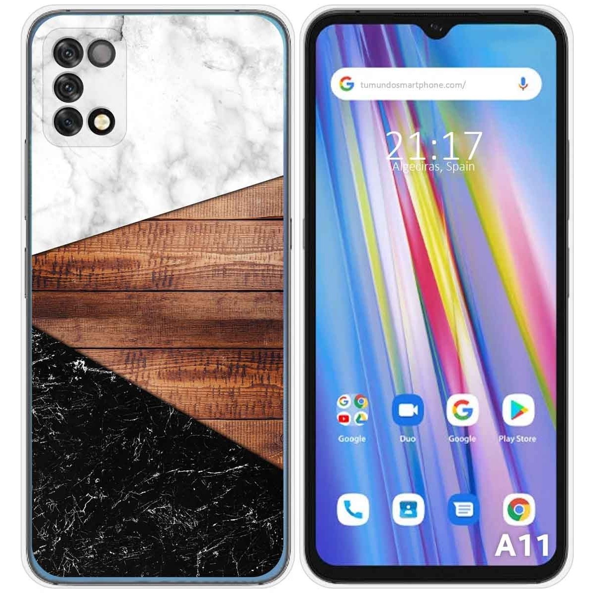 Funda Silicona para Umidigi A11 diseño Mármol 11 Dibujos