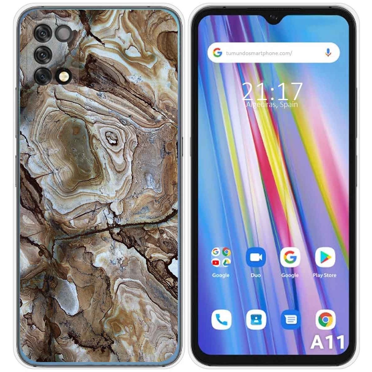 Funda Silicona para Umidigi A11 diseño Mármol 14 Dibujos